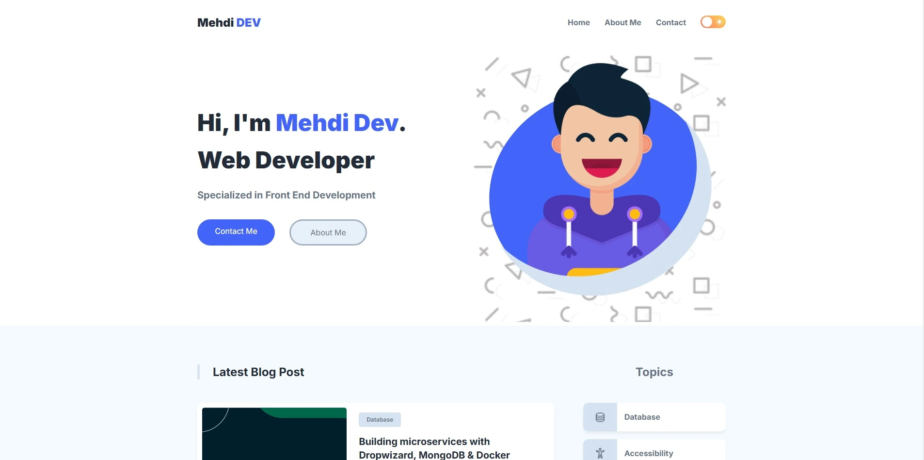 سایت رزومه شخصی کدنویسی